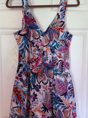 One-Shoulder Floral Print Swimwear in Multi